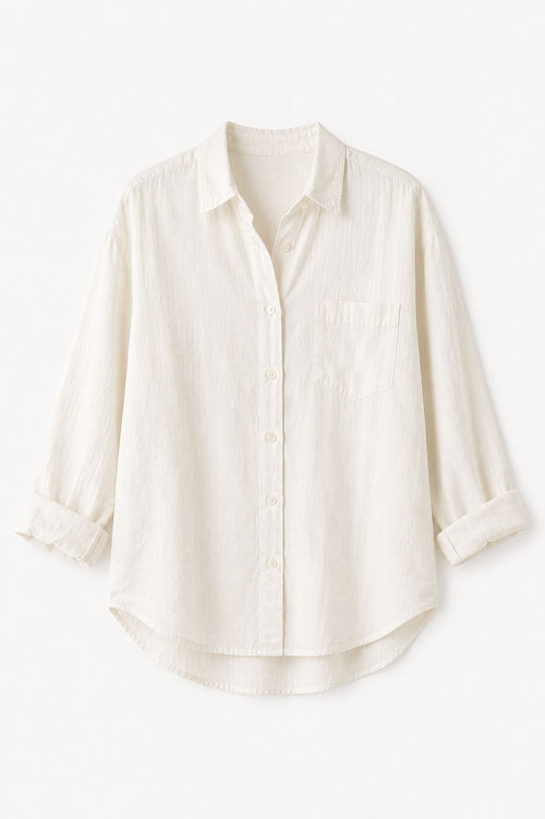 Blusa Relajada de Algodón